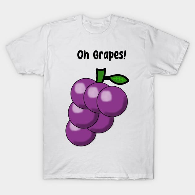 Oh Grapes T-Shirt by JacCal Brothers